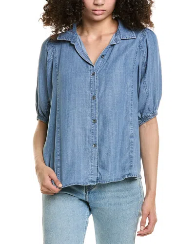 Splendid Toulouse Puff Sleeve Button-up Shirt