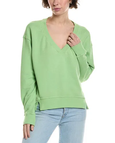 Michael Stars Camila V-neck Cropped Sweatshirt