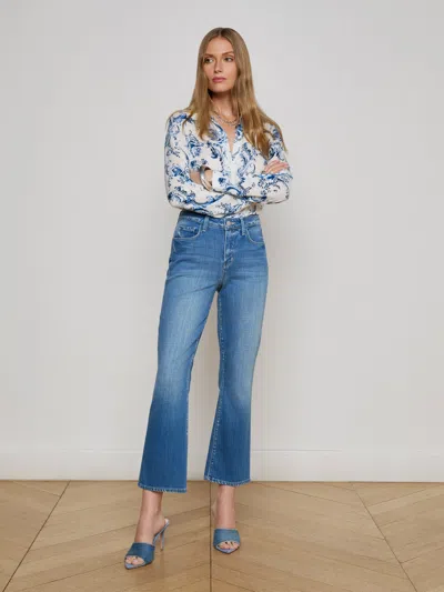 L Agence Tati Cropped Micro Boot Jean
