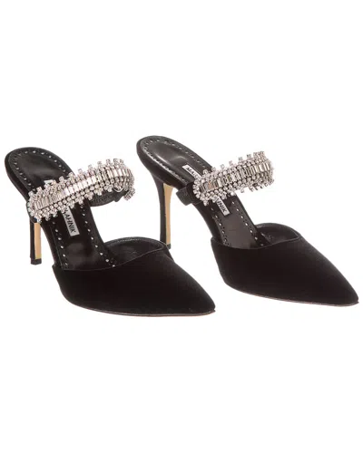 MANOLO BLAHNIK HANGISI 90 GLITTER PUMP (AUTHENTIC PRE-LOVED) 