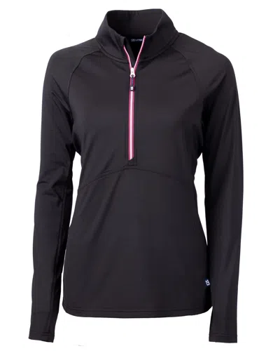 Cutter & Buck Adapt Eco Knit Stretch Recycled Womens Half Zip Pullover Jacket