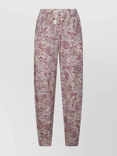 Isabel Marant Étoile Ecru And Purple Pants