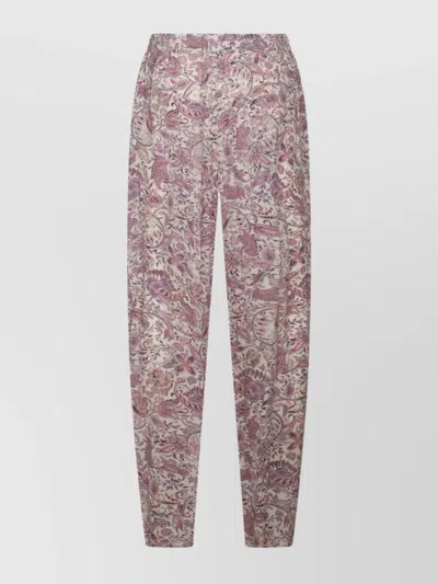Isabel Marant Étoile Ecru And Purple Pants