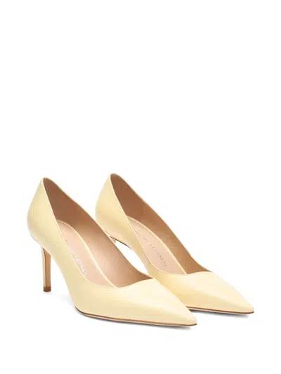 Stuart Weitzman 75mm Stuart Power Pumps In Yellow