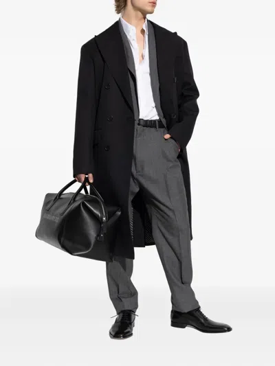 Dsquared2 Evening Double Breast Coat In Black