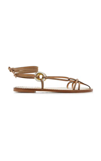Amanu The Rongai Suede Sandals In Neutral