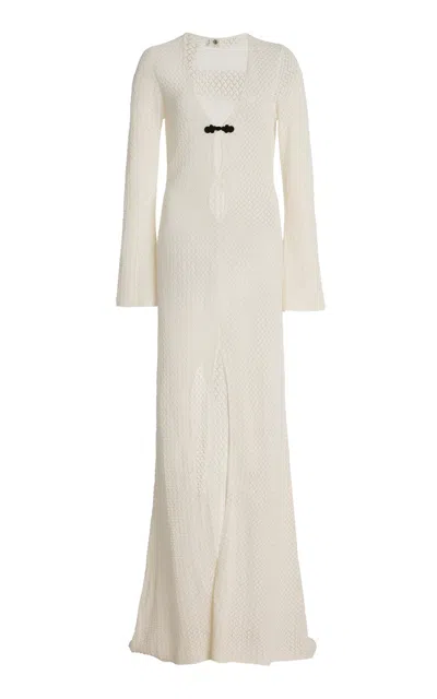 The Garment Tanzania Pointelle Maxi Dress In White