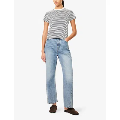 Frame The Baby Tee In Animal Print