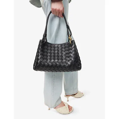 Bottega Veneta Medium Black Parachute Bag