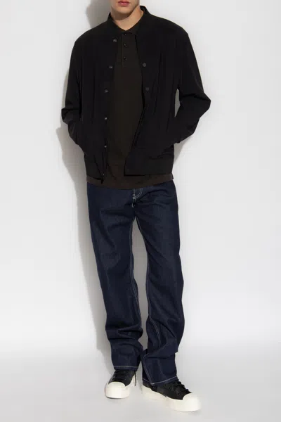 Theory Murphy Precision Slim Fit Bomber Jacket In Black