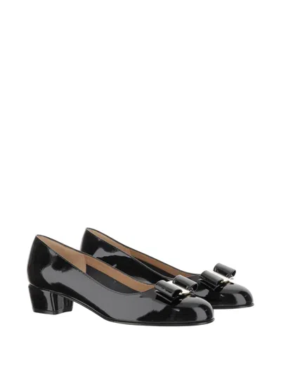 Ferragamo Vara Soft' Pumps In Black