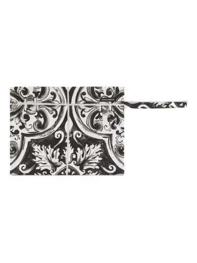 Dolce & Gabbana Printed Bermuda Style Shorts With Elastic Waist