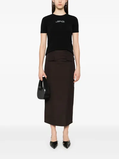 Jean Paul Gaultier T-shirt "jpg" In Black