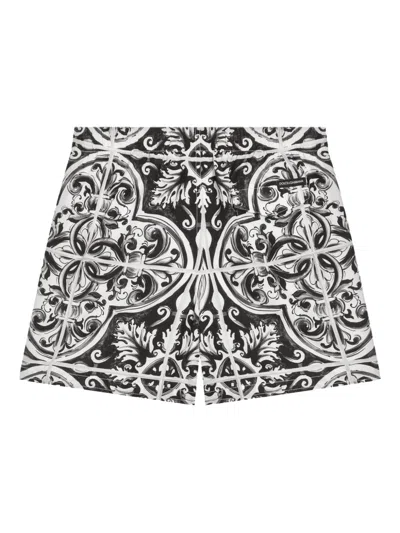 Dolce & Gabbana Majolica-print Canvas Medium Boxer Shorts