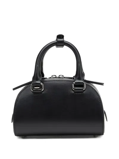 Diesel 1dr Dome-leather Bowling Bag In Black