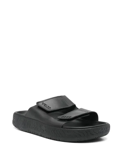 Veja Double Strap Leather Slippers