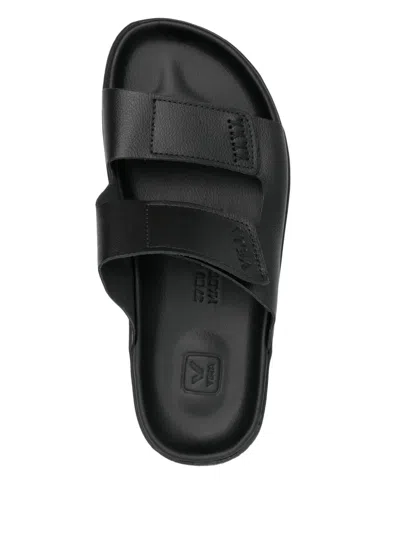 Veja Double Strap Leather Slippers