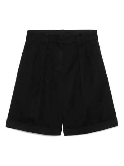 Aspesi Cotton And Linen Gabardine Bermuda Shorts