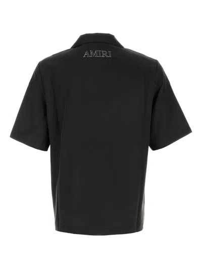 Amiri Modal Blend Shirt Chest Pocket In Black