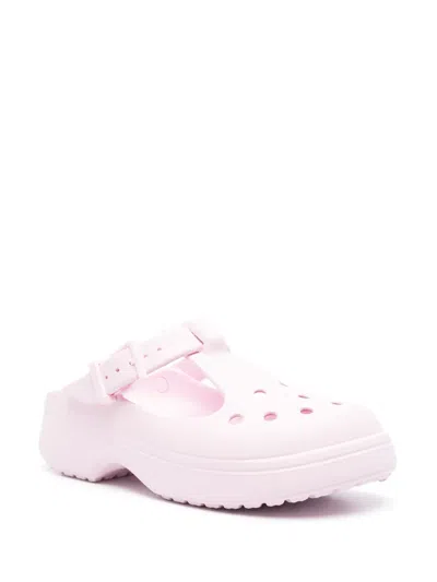 Crocs Classic Mary Jane Clog Slides In Pink