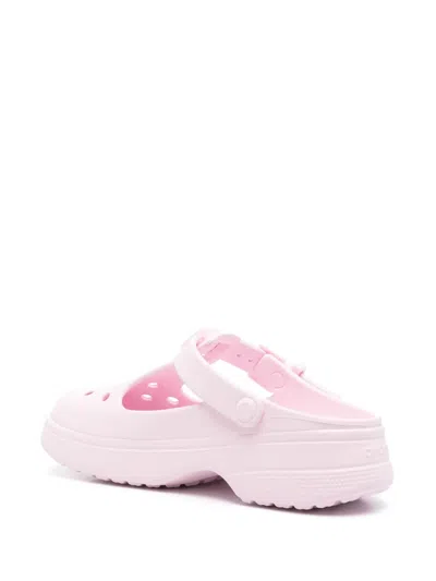 Crocs Classic Mary Jane Clog Slides In Pink