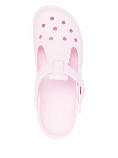 Crocs Classic Mary Jane Clog Slides In Pink