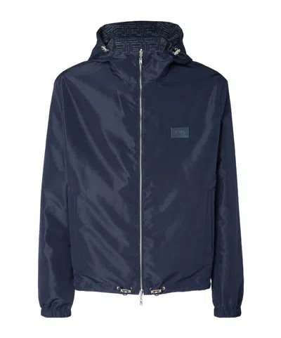 Fendi K-way Reversibile In Poliestere Stampato  Uomo In Blue