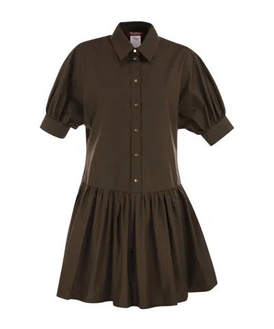 Max Mara Studio Caronte - Poplin Chemisier Dress In Multi