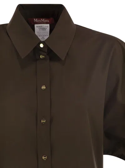 Max Mara Studio Caronte - Poplin Chemisier Dress In Multi