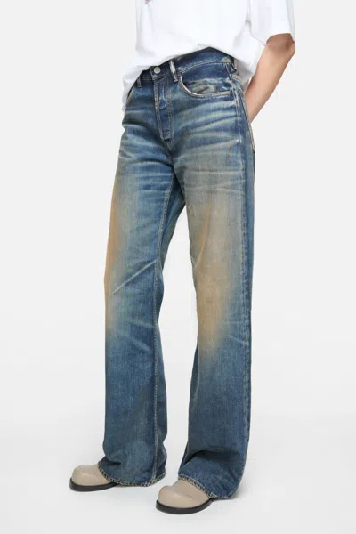 Acne Studios 2023 Rocka Low Waist Wide Jeans In Blue