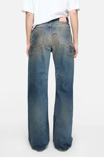 Acne Studios 2023 Rocka Low Waist Wide Jeans In Blue