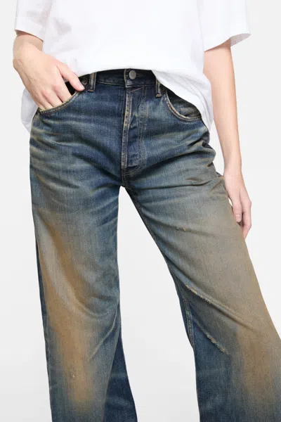 Acne Studios 2023 Rocka Low Waist Wide Jeans In Blue