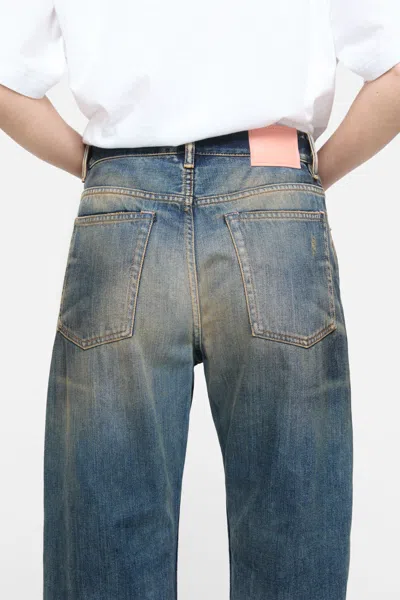 Acne Studios 2023 Rocka Low Waist Wide Jeans In Blue