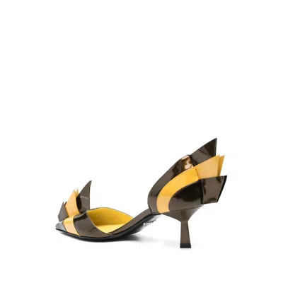 Prada 55mm Leather Pumps In Multi