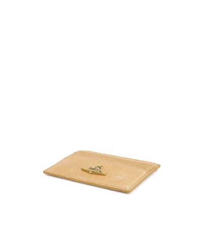 Vivienne Westwood Flat Card Holder In Brown