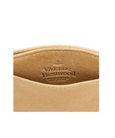 Vivienne Westwood Flat Card Holder In Brown