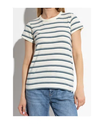 Rag & Bone The Slub Stripe T-shirt In Neutral