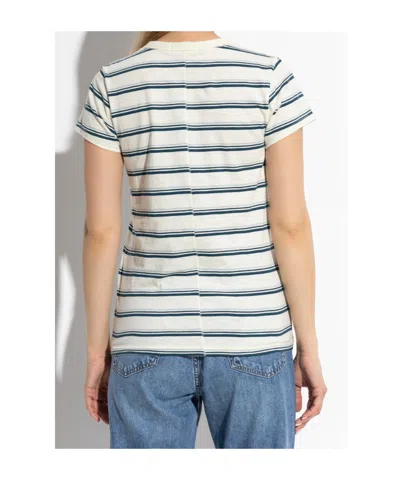 Rag & Bone The Slub Stripe T-shirt In Neutral