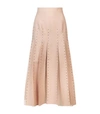 VALENTINO Embellished Pleated Skirt