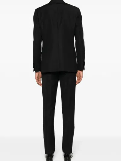 Lardini Double-breasted Wool-blend Suit