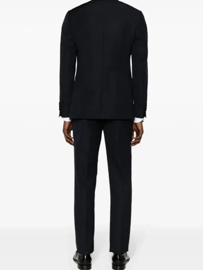 Lardini Double-breasted Wool-blend Suit