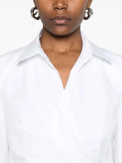 Max Mara Waist Belted French Cuffs Long Sleeve Midi Dress