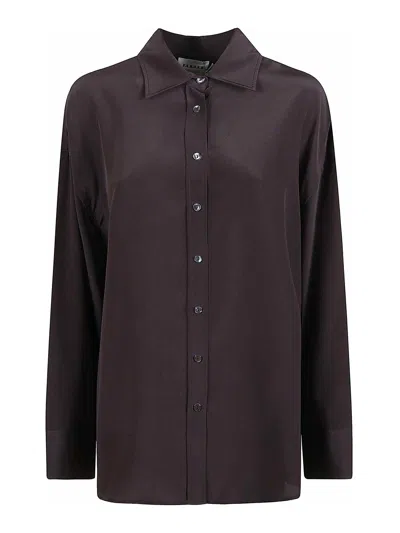 P.a.r.o.s.h . Silk Shirt With Classic Collar And Button-down Front