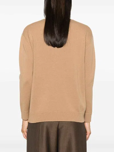 Max Mara Camel Wool And Cashmere Plata Sweater