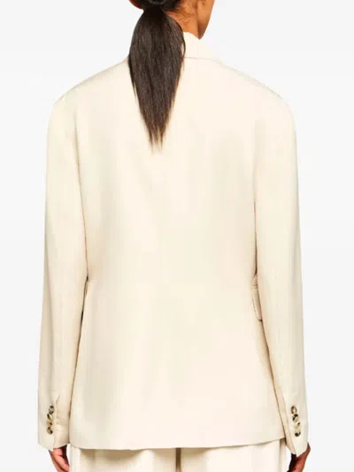 Jw Anderson J. W. Anderson Viscose And Silk Blend White Jacket
