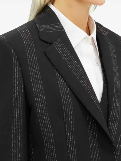 Msgm Striped Single-breasted Blazer