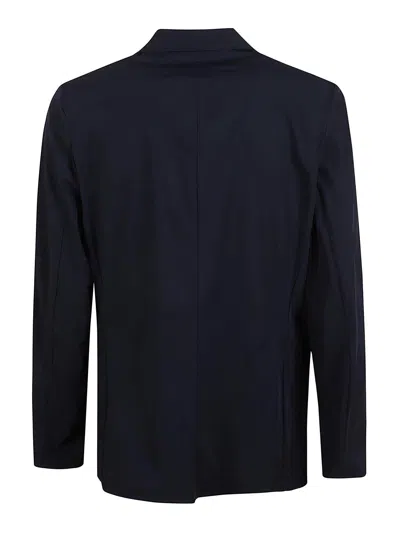 Aspesi Tailored Black Polyamide Jacket With Notched Lapel