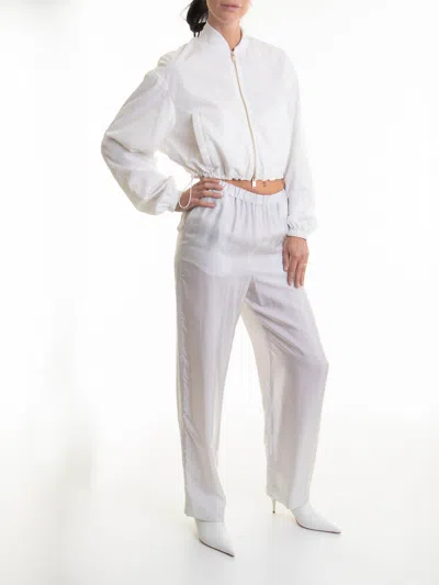 Fabiana Filippi Insert Bomber Jacket Puffer Jackets White