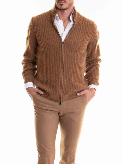 Corneliani Sweater In Brown