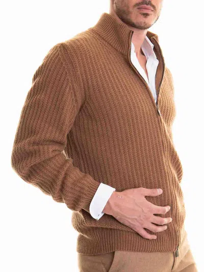 Corneliani Sweater In Brown